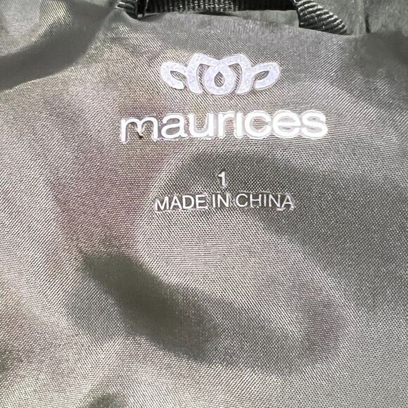 Maurices Women's Plus Size 1X Solid Active Puffer Vest Olive Green Full Zip - Picture 5 of 8